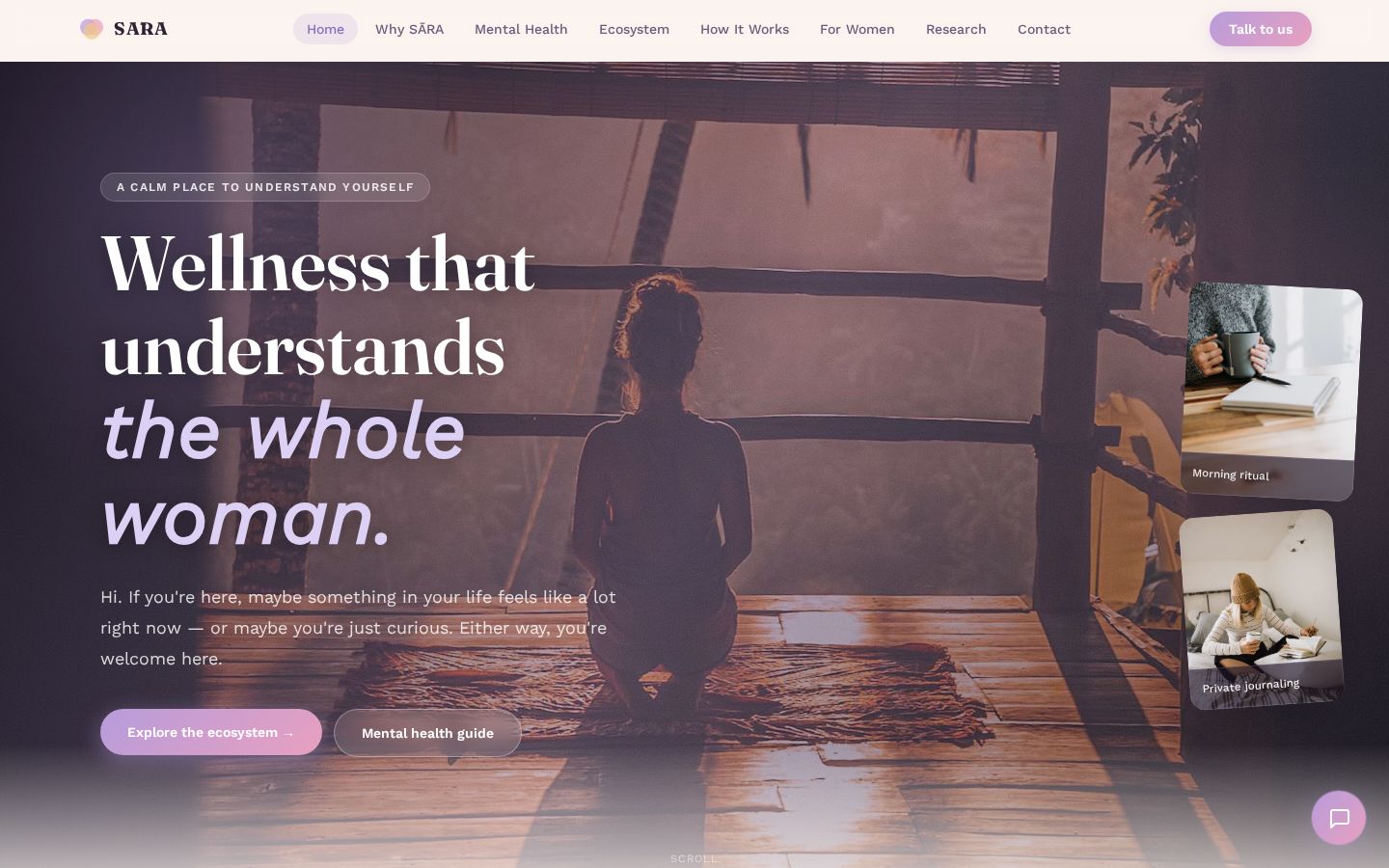 SĀRA, Women's Mental Wellness